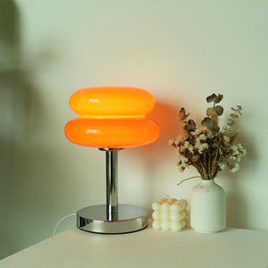 Lampe de bureau en verre artistique, style postmoderne, ambiance décorative de <span class=keywords><strong>Hambourg</strong></span>, lampe de nuit LED, décoration de chevet, lampe de table - Product Image 6