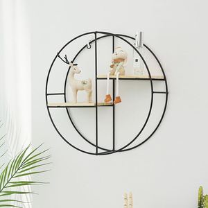 Nouvelle conception, support mural hexagonal en métal rétro, étagère murale décorative en fer forgé - Product Image 3