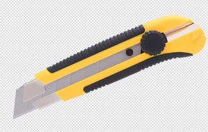 Couteau utilitaire à lame cassable de 18 mm avec poignée en caoutchouc et coupe-boîte en plastique – Personnalisable OEM - Product Image 3
