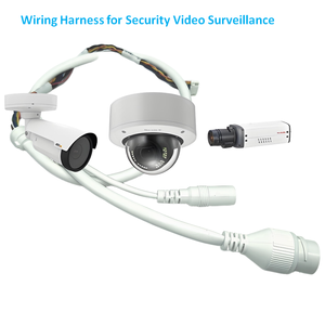 Grosir kustom putih 10pin 28AWG tembaga kuningan PVC jaket aluminium terisolasi IP67 tahan air DC RJ45 konektor <span class=keywords><strong>Harness</strong></span> kabel - Product Image 4