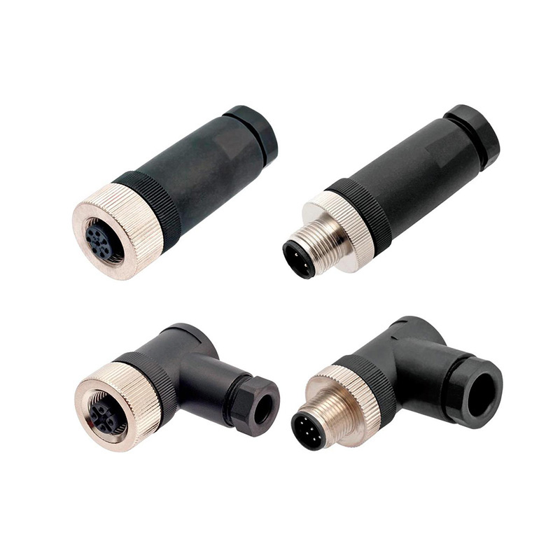 Best Selling Assembly M12 Plastic Plug PG7 PG9 Male or Female 2 3 4 5 8 Pole Pins M12 Connector Screw