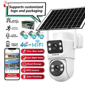 كاميرا Rscamtom للأمان بالطاقة الشمسية بدقة 8 ميجابكسل تعمل بشبكة 4G للاستخدام الخارجي مع خاصية كشف الحركة ورؤية ليلية بالألوان الكاملة وتدعم التخزين السحابي وبطاقة SD ومقاومة للماء بمعيار IP66 - Product Image 1