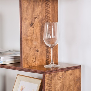 Wholesale 5 <strong>Tier</strong> Bookcase Display <strong>Shelf</strong> Freestanding Decorative <strong>Wooden</strong> Library Bookshelf - Product Image 6