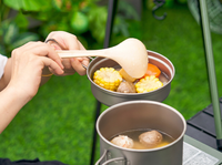 Set Peralatan Masak Portabel untuk Berkemah di Luar Ruangan, Panci Saus Titanium Murni, Panci Sup, Kompatibel dengan Kompor Gas, Kapasitas 1-2L untuk Piknik