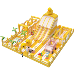 Parque Acuático Inflable Grande, Castillo Hinchable Flotante para Niños y Adultos, Juegos Acuáticos al Aire Libre - Product Image 2