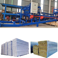 Ruang bersih garis produksi Panel Sandwich Eps mesin pembuat Panel Sandwich mesin profil Panel dinding penyimpanan dingin wol batu