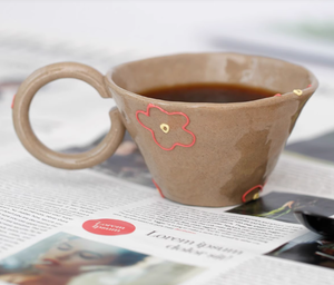 Tazas de Café de Cerámica de Lujo, Taza de Café de Cerámica con Logotipo, Taza de Café de 6 oz con Asa Grande, Bonito Regalo <span class=keywords><strong>para</strong></span> tus Amigos - Product Image 6