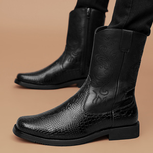 Stivali Western Eleganti <span class=keywords><strong>da</strong></span> Uomo Personalizzati con Punta Quadrata Stivali <span class=keywords><strong>da</strong></span> <span class=keywords><strong>Cowboy</strong></span> per Uomo Stivali Invernali <span class=keywords><strong>da</strong></span> Uomo Nuovo Stile 2023 - Product Image 3