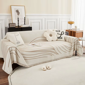 Housse de <span class=keywords><strong>canapé</strong></span> sectionnel unie lavable en gros pour <span class=keywords><strong>canapé</strong></span> 3 places, <span class=keywords><strong>protection</strong></span> universelle <span class=keywords><strong>anti</strong></span>-<span class=keywords><strong>chien</strong></span> avec pompons - Product Image 3
