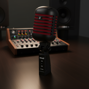 Micrófono Dinámico Vintage Icooie XLR, Micrófono Unidireccional Clásico Retro con Cable para Estudio, Equipo de Grabación Profesional - Product Image 2