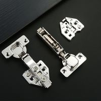 Charnières hydrauliques à amortissement en gros pour usine, accessoire de charnière en fer à fermeture douce pour porte de placard.