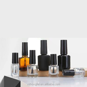 Cổ điển rõ ràng sơn móng tay chai dầu 5ml 10ml 15ml kính tròn trái tim vuông cho hình dạng táo với nắp màu - Product Image 3