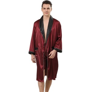 Ensemble de pyjama pour <span class=keywords><strong>homme</strong></span> en deux pièces, léger, à manches longues, pour l'été, robe de chambre de <span class=keywords><strong>grande</strong></span> <span class=keywords><strong>taille</strong></span> - Product Image 5