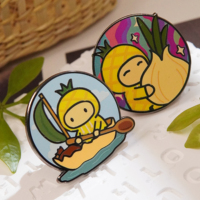 Épinglette en émail personnalisée avec paillettes, thème Dragon pour les amateurs de livres, badge en métal pour collection et décoration