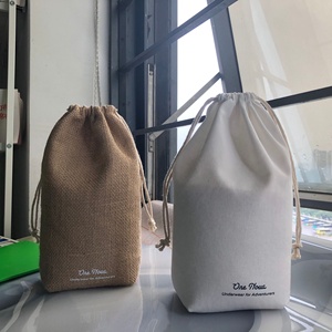ถุงผ้าฝ้ายสีขาวแบบมีเชือกผูก ทรงสี่เหลี่ยมพิเศษสำหรับสปา - Product Image 1