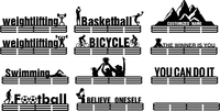 Plus de 40 médailles personnalisées-porte-médaille de sport, support de présentoir, cadre porte-médaille