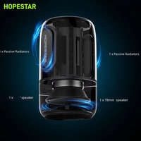 Altavoz Bluetooth Portátil Hopestar SC-03 con Luces LED Coloridas RGB, Alta Fidelidad, Sonido Envolvente TWS 360 para el Hogar, Fiestas al Aire Libre