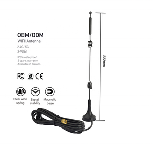 デュアルバンド2.4GHz 5GHz 4G 5G <span class=keywords><strong>WiFi</strong></span>磁気ベースRPオスBNC垂直セキュリティIP66カメラワイヤレス - Product Image 1