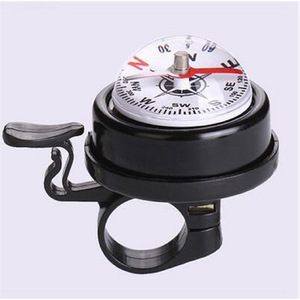 Campana para bicicleta con brújula, aleación de aluminio, soporte para manillar de bicicleta de montaña, negro, plateado, rojo, azul, amarillo, duradero - Product Image 5