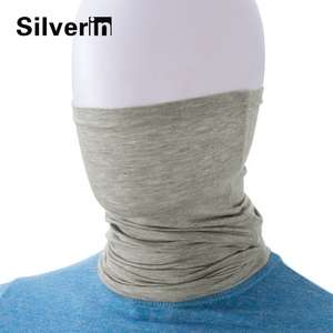 Calentador de cuello elástico antibacteriano antiolor de fibra de plata con logotipo personalizado - Product Image 2