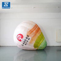Modèle publicitaire personnalisé de montgolfière gonflable pour la promotion d'événements commerciaux en intérieur et en extérieur, décoration