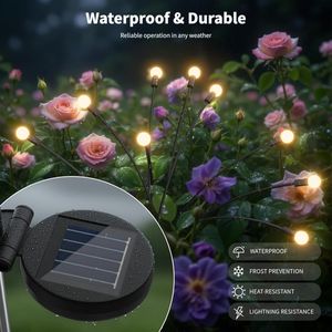 Lampes solaires de <span class=keywords><strong>jardin</strong></span>, lumière oscillante en forme d'étoile, oscillant au <span class=keywords><strong>vent</strong></span>, lampes solaires d'extérieur pour la décoration de la cour, du patio, du chemin - Product Image 3