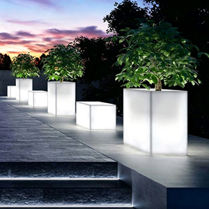Lampe de Jardin LED RGB Étanche IP65/67, Alimentée par Énergie Solaire, avec Batterie Intégrée, pour Pot de Fleurs et Aménagement Paysager - Product Image 5