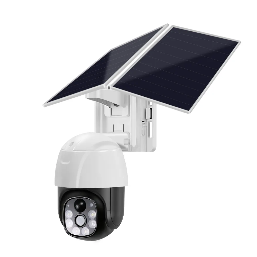 V380 WIFI 3MP Camera Surveillance PTZ Wireless Home Security CCTV Outdoor Waterproof Monitor Dual Solar Panel Camera