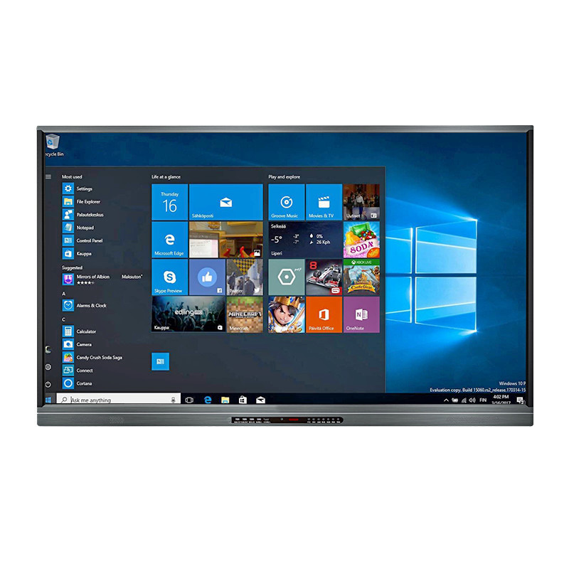 65 дюймов ЖК-в-одном: высокотехнологичная Интерактивная сенсорный экран мультимедийное образование белая доска для классных комнат