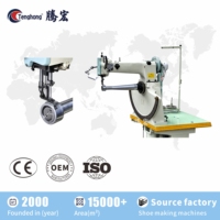 Tenghong TH-16T/169TT Machine à coudre à simple/double aiguille avec bras long pour la fabrication de chaussures