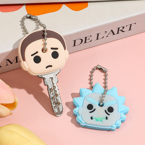 Cover per Chiavi in Silicone a Tema Rick e <span class=keywords><strong>Morty</strong></span>, Custodia Protettiva Creativa, Portachiavi Pendente per Studenti - Product Image 1