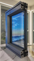 Ventanas Francesas de Aluminio con Rotura de Puente Térmico, Doble y Triple Acristalamiento, Antirrobo, para Apartamentos y Dormitorios