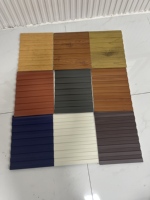 Panneaux muraux extérieurs décoratifs Revêtement métallique noir Panneau sandwich isolé pour mur