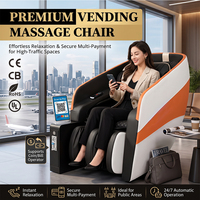Fauteuil de massage commercial 3D à double mécanisme avec gravité zéro, trajectoire SL, shiatsu corps entier, détection IA des épaules et balancement des mollets