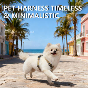 Nunbell OEM özel hizmet h-şekilli hafif 100% naylon dayanıklı no-çekme ayarlanabilir basit katı toka kapatma köpek koşum - Product Image 2