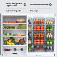 Boîte de rangement pour tiroir de réfrigérateur, conteneur alimentaire de cuisine, support à œufs, pour la conservation des aliments frais, vente en gros