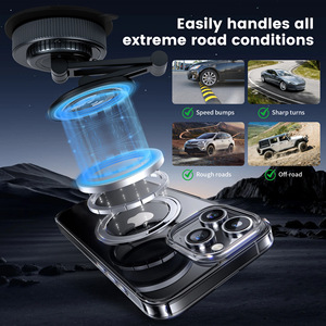 <b>Magnetic</b> <b>Phone</b> <b>Holder</b> Aluminum Suction Cup Stand 360 Degree Rotation - Product Image 5