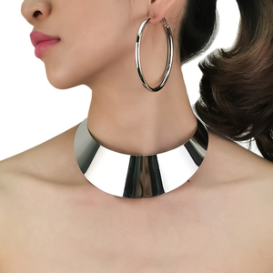 Phong Cách Cổ Điển Chất Lượng Cao Tỏa Sáng Torques Tuyên Bố Vòng Cổ Choker Cổ Áo Trang Sức Cổ Fit Phi Choker Thiết Kế Vòng Cổ - Product Image 6