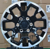 Jante en alliage d'aluminium SYAC OEM 17*8.0 pouces PCD6*139.7 style original noir usiné pour voiture de tourisme, compatible Tacoma 2025