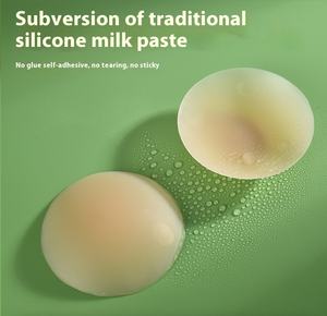 Силиконовые сексуальные неклейкие многоразовые накладки для сосков липкие многоразовые матовые клейкие невидимые силиконовые накладки для сосков для женщин - Product Image 4