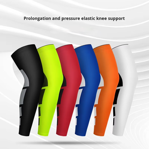 Venta al por mayor Rodilleras Alargadas Transpirable Baloncesto Ciclismo y Correr Equipo de protección y equipo Fitness Protectores de piernas - Product Image 2