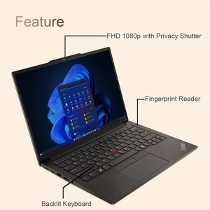 สำหรับแล็ปท็อปธุรกิจ ThinkPad E14 Gen 6 (หน้าจอ FHD+ ป้องกันแสงสะท้อน กล้องโลหะ 5 7430U แรม 8GB DDR5  SSD 512GB Quad Core) สำหรับ ThinkPad E14 - Product Image 4