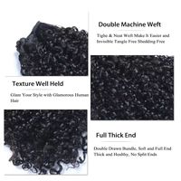 Extension de Cheveux Bouclés Pixie Non Traités Doublement Tirés 100% Cheveux Humains Vierges Vietnamiens Extension de Trame Cheveux Bruts Fournisseur