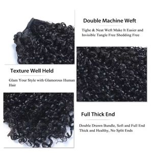 Chưa Qua Chế Biến Đôi Rút Ra Pixie Curl Mở Rộng 100% Tóc Con Người Việt Nam Trinh Nữ Nhân Tóc Sợi Ngang Mở Rộng Tóc Thô Nhà Cung Cấp - Product Image 5