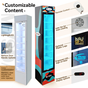 Meisda sc105b 105L Tùy Chỉnh Thẳng Đứng Cửa Kính Bia Hiển Thị Mát Showcase Thẳng Đứng Đồ Uống Tủ Lạnh - Product Image 2