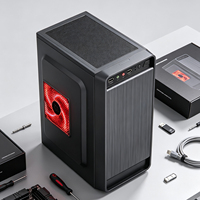 Boîtier PC Micro ATX Meway en gros, mini-tour, compatible avec alimentation ATX et ventilateur, châssis d'ordinateur compact pour gaming et bureau, personnalisable, 1 extension