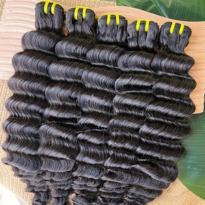 Distribuidores Mayoristas <span class=keywords><strong>de</strong></span> Cabello Crudo Camboyano <span class=keywords><strong>de</strong></span> un Solo Donante, Extensiones <span class=keywords><strong>de</strong></span> Cabello Virgen Sin Procesar 12A, Ondulado Profundo, 100% Cabello Humano - Product Image 3