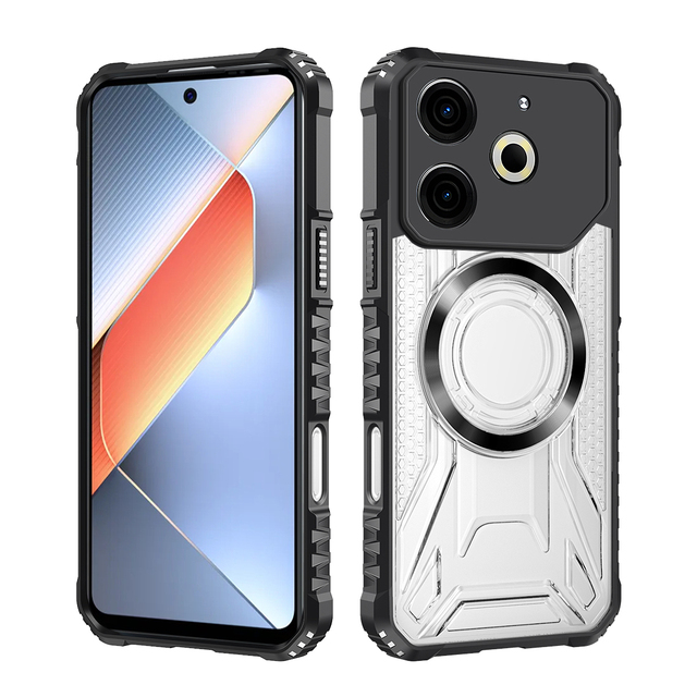 Back Cover for OnePlus Nord CE6 Lite/CE6/Nord6/ACE5/15 Magnetic Wireless Charging Clear Camera Protection Shockproof Phone Case