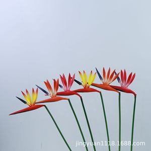 Plante artificielle en caoutchouc souple PU, oiseau de paradis Jingyuan, pour décorations de mariage - Product Image 4