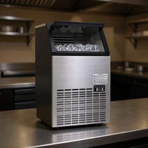 Máquina de Hielo de Acero Inoxidable para Cocina Comercial, Modelo Portátil Integrado D0100HA5WXG, Acabado Mate Cepillado - Product Image 2